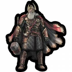 LOTR: The War of the Rohirrim Helm Hammerhand - Vinyl Sticker