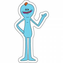 Rick & Morty Mr. Meeseeks - Vinyl Sticker
