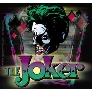 Batman Joker With Logo - Vinyl Sticker at Sticker Shoppe