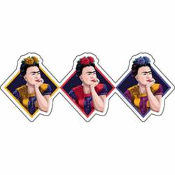 Frida Kahlo Uno Dos Tres - Vinyl Sticker