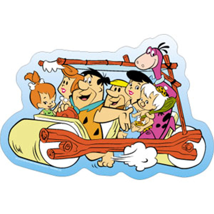 The Flintstones Family Car - Vinyl Sticker.
