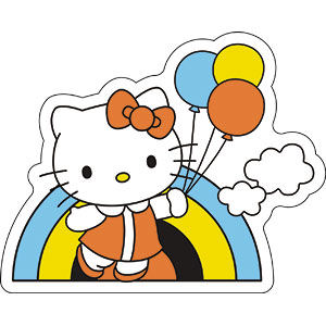  Hello  Kitty  Bus  Vinyl Sticker at Sticker Shoppe
