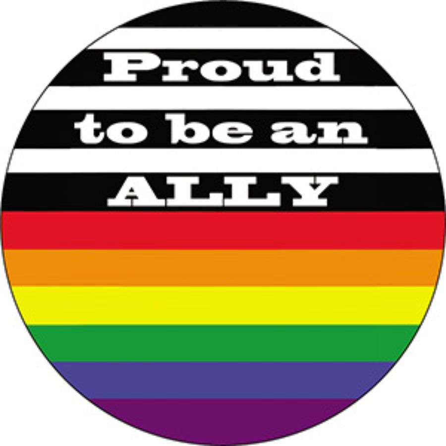 LGBTQ Rainbow Proud To Be An Ally Vinyl Sticker at Sticker Shoppe