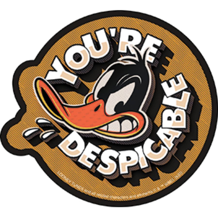 Looney Tunes Daffy Duck You're Despicable - Vinyl Sticker