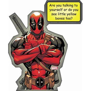 Deadpool Yellow Boxes - Vinyl Sticker