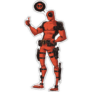 Deadpool Thought Bubble - Vinyl Sticker