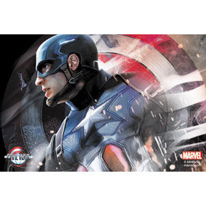 Captain America Civil War Capt. America Profile - Vinyl Sticker