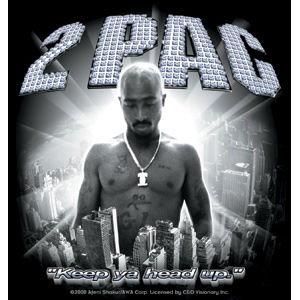2 Pac Tupac Keep Ya Head Up - Sticker