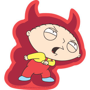 Devil Stewie - Sticker