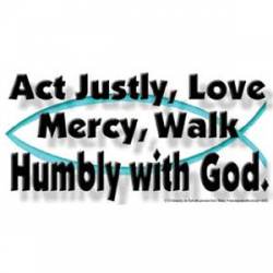 Humbly With God - Sticker