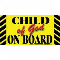 Child Of God On Board - Sticker