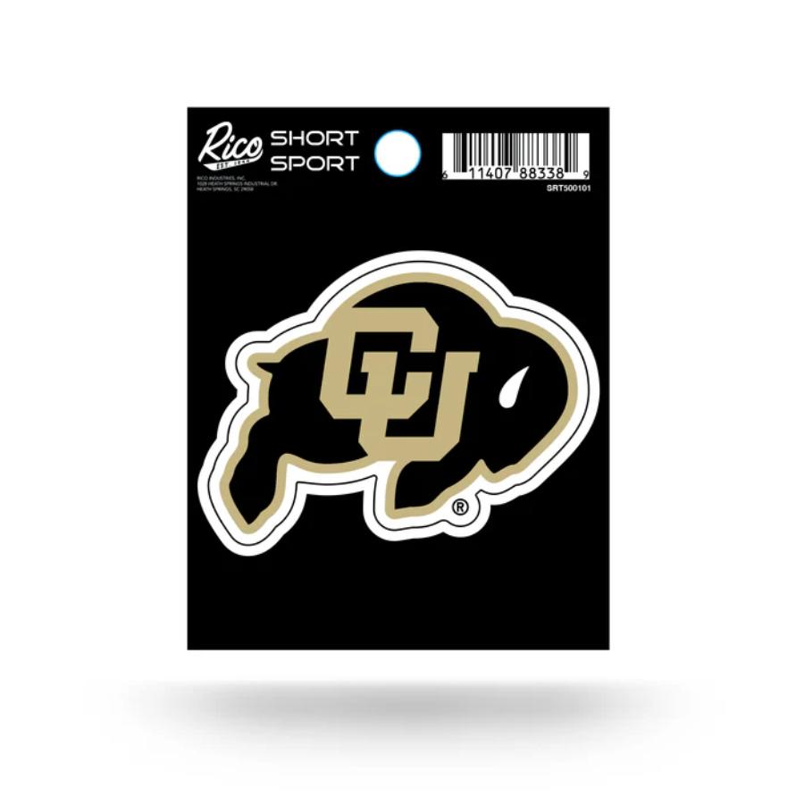 CU Boulder Oval Sticker – University Of Colorado Buffaloes Laptop & Car Decal (Black Vinyl, Glossy)