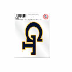 Georgia Tech Yellow Jackets Navy Script Logo - Static Cling