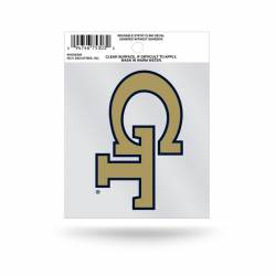 Georgia Tech Yellow Jackets Gold Script Logo - Static Cling