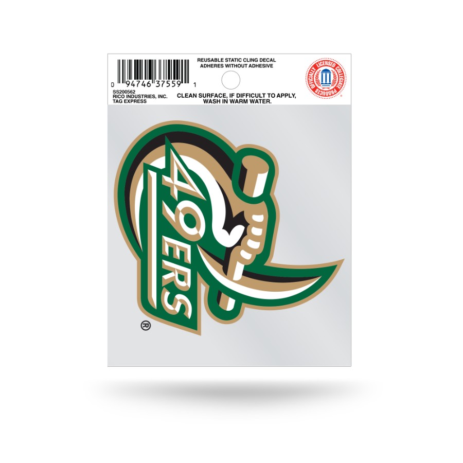 University Of North Carolina-Charlotte 49ers Logo - Static Cling