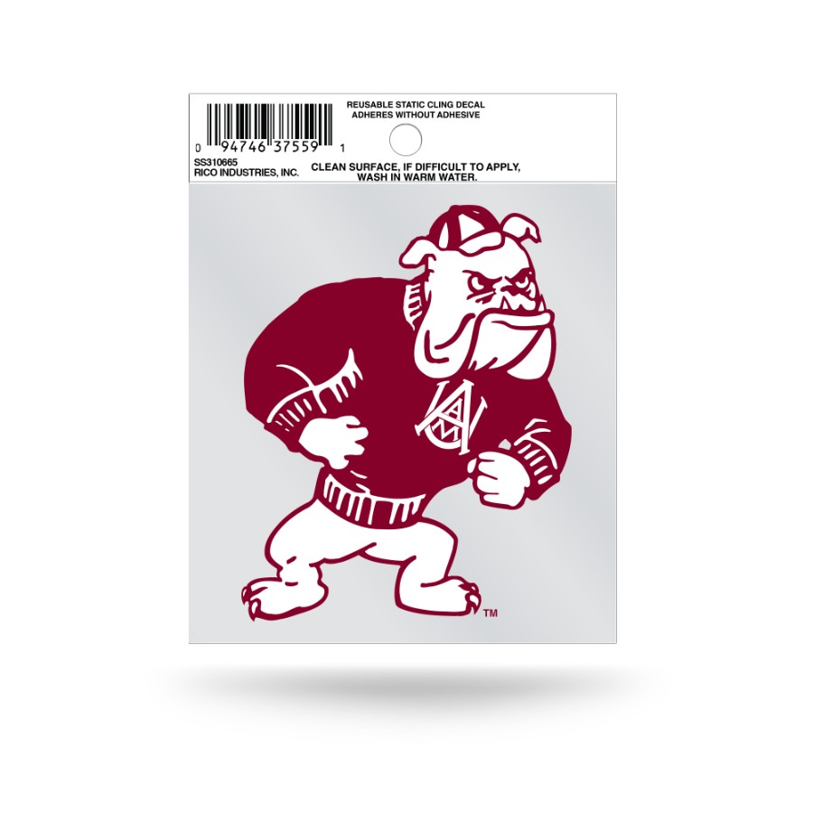 Alabama A&M University Bulldogs Logo - Static Cling at Sticker Shoppe
