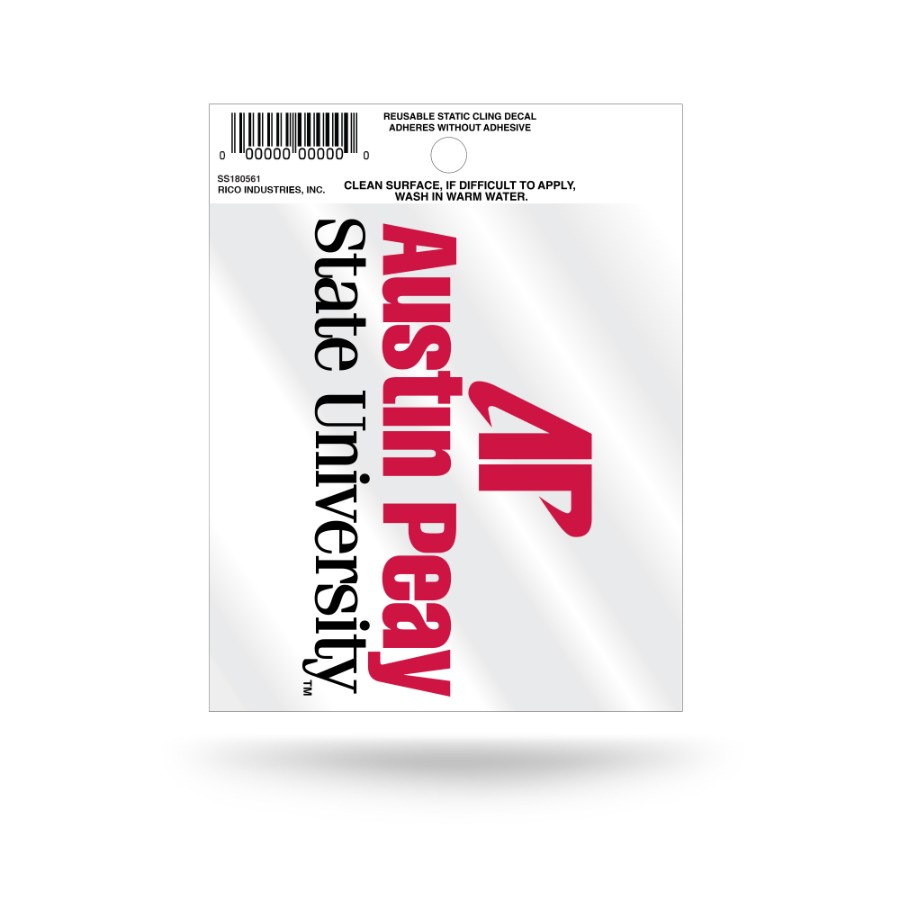 Austin Peay State University Governors Script Logo - Static Cling