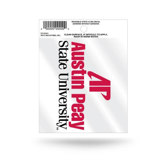 Austin Peay State University Governors Script Logo - Static Cling