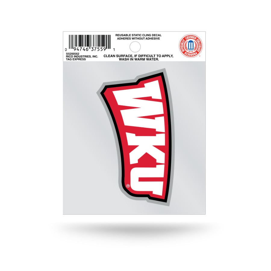 Western Kentucky University Hilltoppers Script Logo - Static Cling