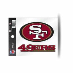 San Francisco 49ers Stickers Die Cut Mini Decals 12-Pack Sticker Sheet 