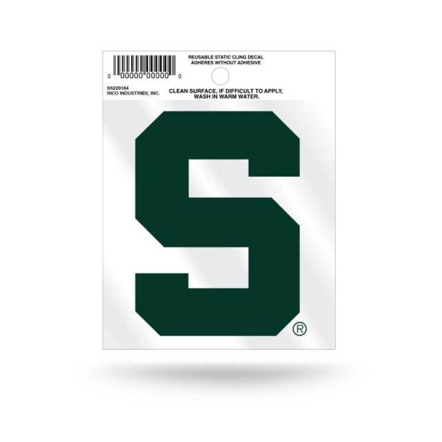 Michigan State University Spartans Logo - Static Cling