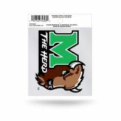 Marshall University Thundering Herd Script Logo - Static Cling