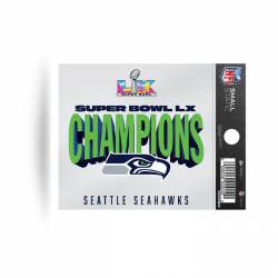 Seattle Seahawks Super Bowl LX Champions - Static Cling