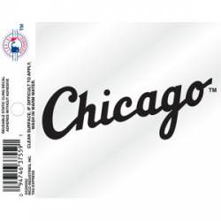 Chicago White Sox Script Logo - Static Cling