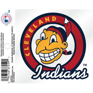 Cleveland Indians Chief Wahoo Retro Logo - Static Cling at Sticker