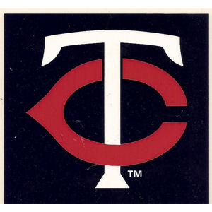 Minnesota Twins Navy Logo - Static Cling
