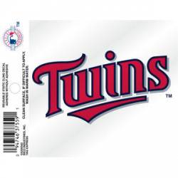 Minnesota Twins Script Logo - Static Cling