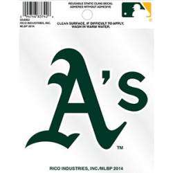 Oakland Athletics A's Logo - Static Cling