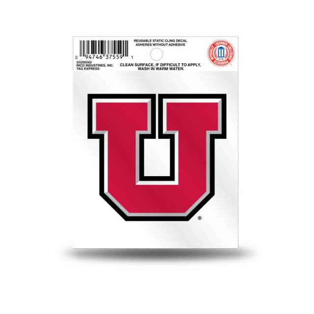 University Of Utah Utes Logo - Static Cling