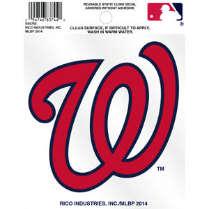Washington Nationals Curly W Logo - Static Cling