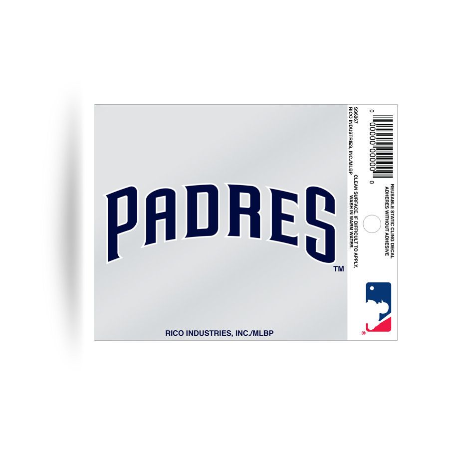 San Diego Padres Script Logo - Static Cling