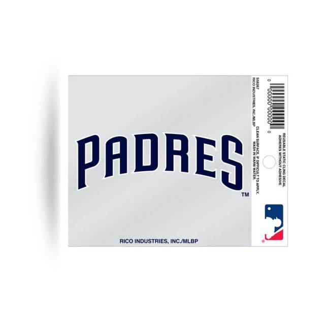 San Diego Padres Script Logo - Static Cling