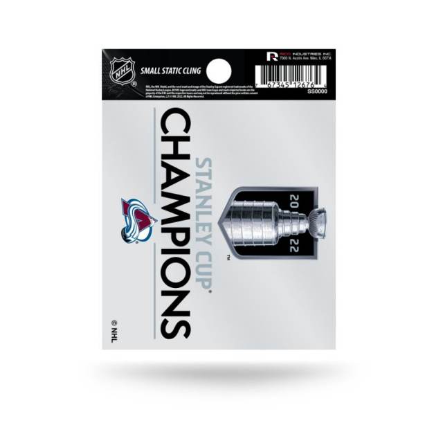 Colorado Avalanche 2022 Stanley Cup Champions - Static Cling