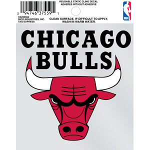 Chicago Bulls Script Logo - Static Cling at Sticker Shoppe
