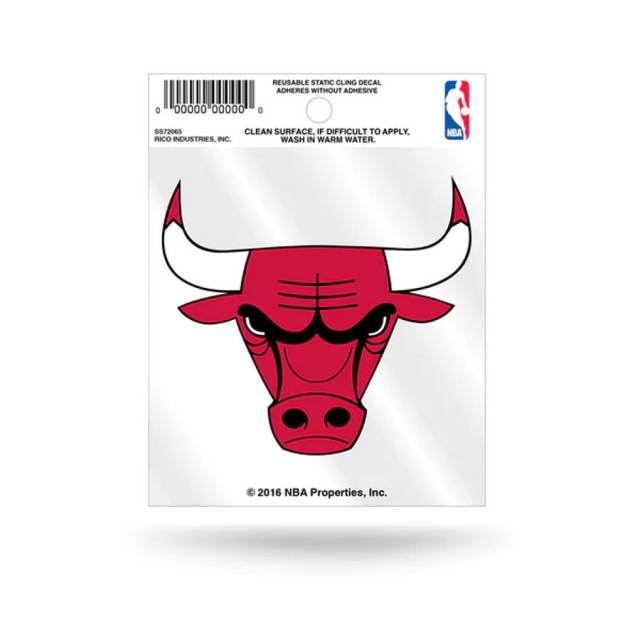 Chicago Bulls Bull Head Logo - Static Cling at Sticker Shoppe