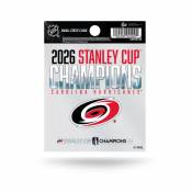 Carolina Hurricanes 2026 Stanley Cup Champions - Static Cling