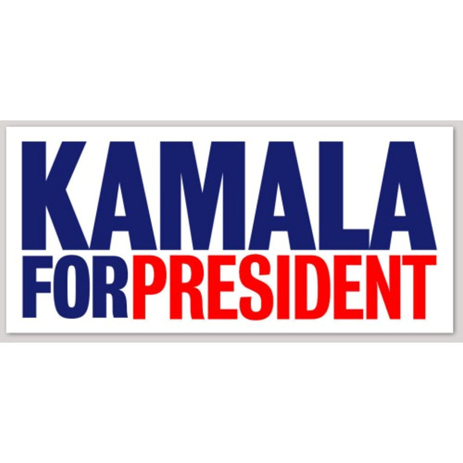 Kamala Harris For President - Bumper Sticker at Sticker Shoppe