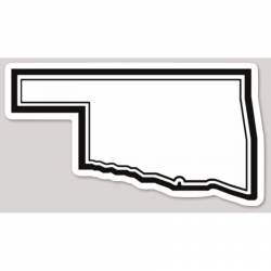 State Of Oklahoma Outline - Vinyl Sticker