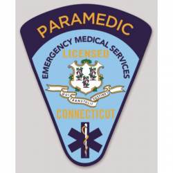 Connecticut Licensed Paramedic Emergency Medical Services - Vinyl Sticker