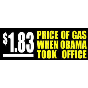 1 83 price of gas when obama took office bumper sticker at sticker the office bumper stickers