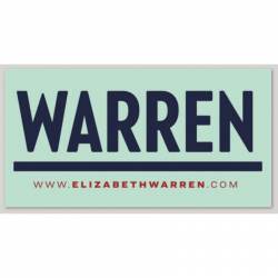Elizabeth Warren For Presidenet - Vinyl Sticker