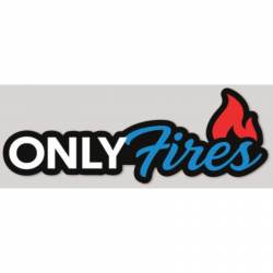 Only Fires OnlyFires Black - Vinyl Sticker