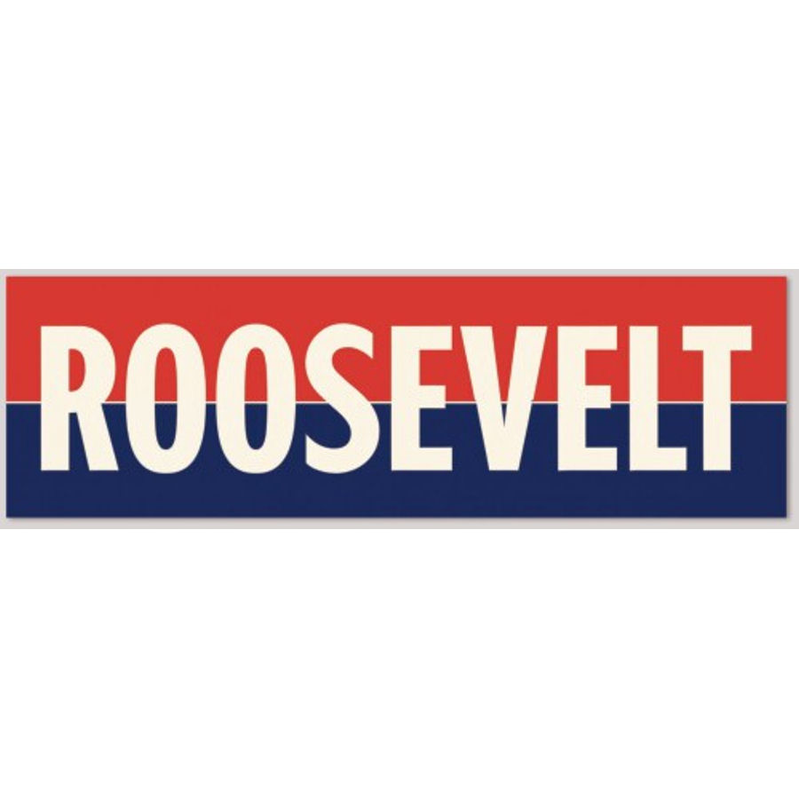 Franklin D Roosevelt Replica Campaign For President - Bumper Sticker at ...