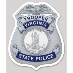 Virgina State Police Badge Logo - Vinyl Sticker