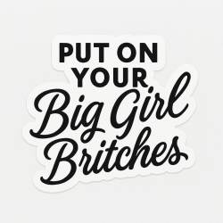 Put On Your Big Girl Britches - Vinyl Sticker
