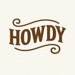 Howdy - Vinyl Sticker